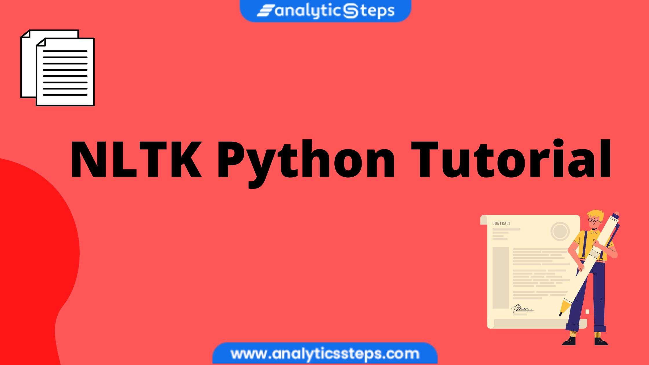 NLTK Python Tutorial For Beginners title banner